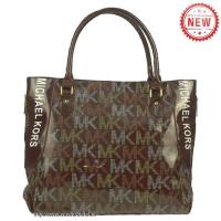 michael kors logo signature groot koffie bakken Tassen Schiphol 1br9q104